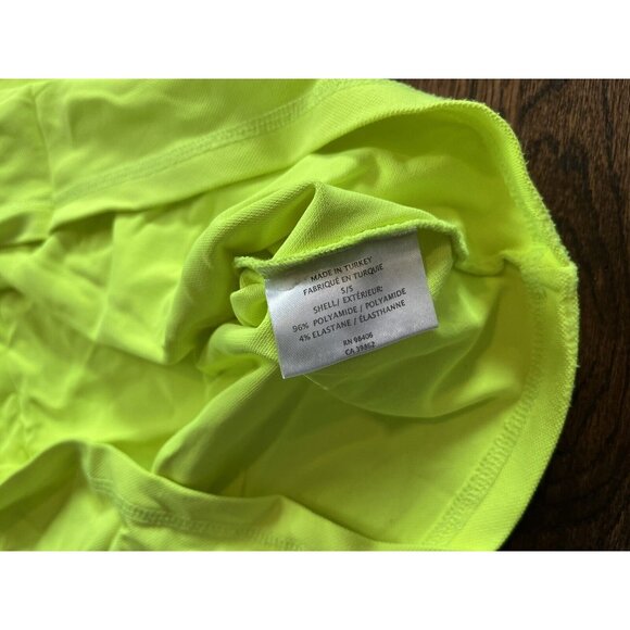 Theory + Tank Top Lime Green Scoop Neck Sleevless Stretch Tee Womens Size S/P - Picture 5 of 6